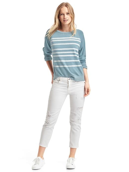Image number 3 showing, Stripe pullover sweatshirt