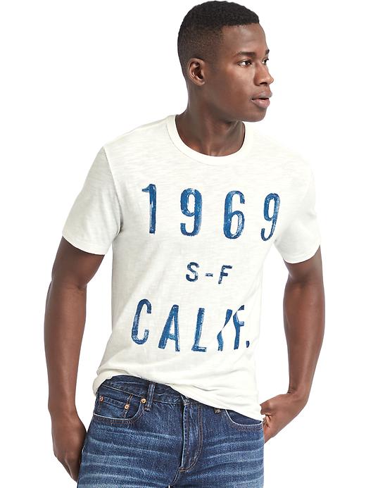 Image number 1 showing, California graphic crewneck tee