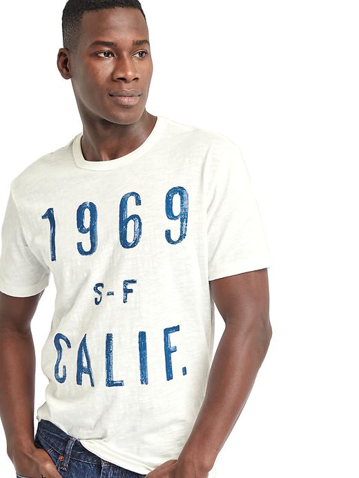Image number 5 showing, California graphic crewneck tee