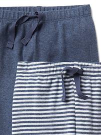 Voir une image plus grande du produit 3 de 3. Pantalon tricoté à rayures (paquet de deux) pour bébé