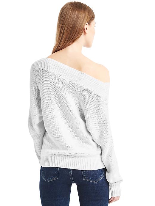 Image number 2 showing, Relaxed open-neck sweater