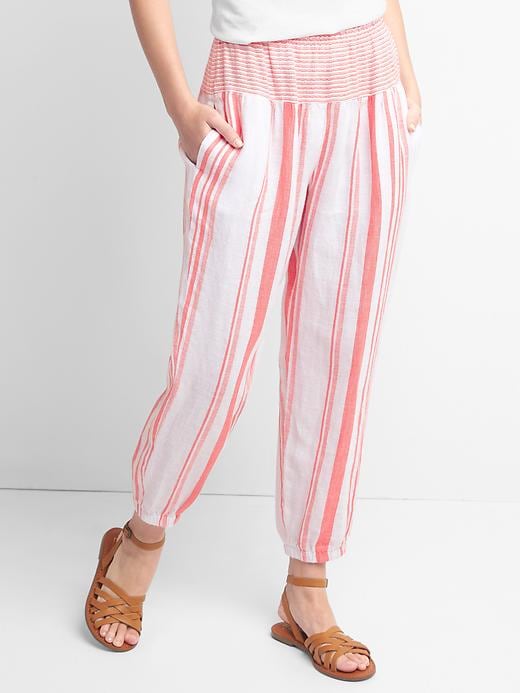 Image number 7 showing, Linen stripe joggers