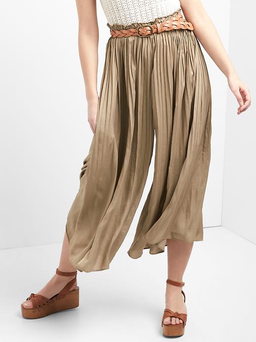 Image number 1 showing, Pleated wide-leg pants