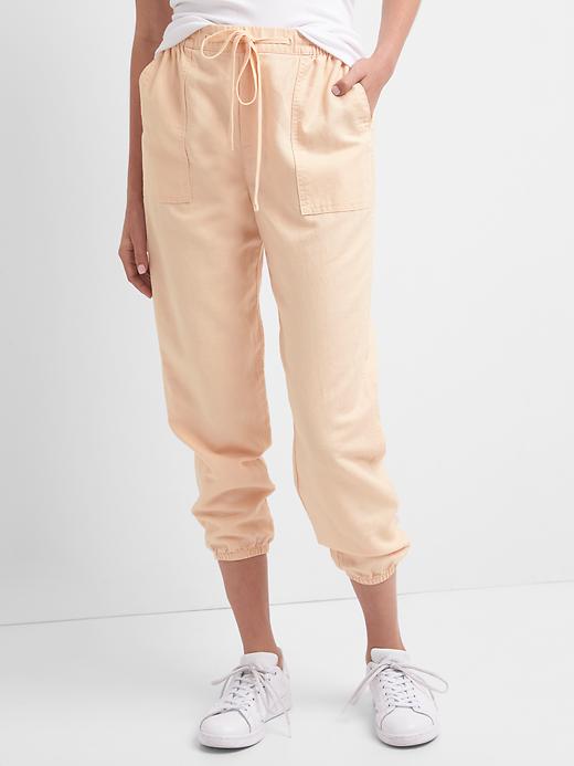 Image number 7 showing, Cotton-linen utility joggers