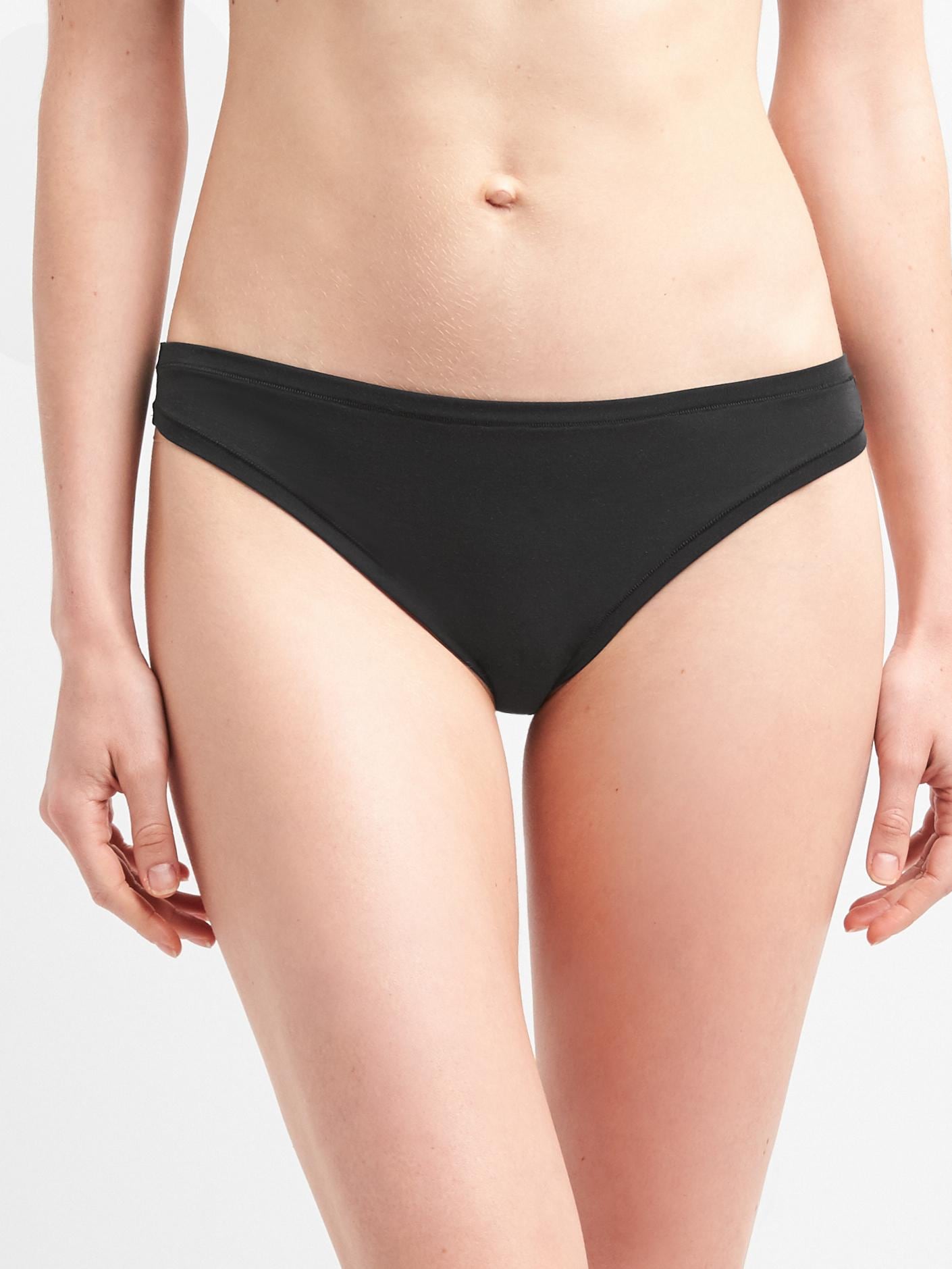 New Gap 5-Pack Cotton Spandex Breeze Thong Underwear Panties