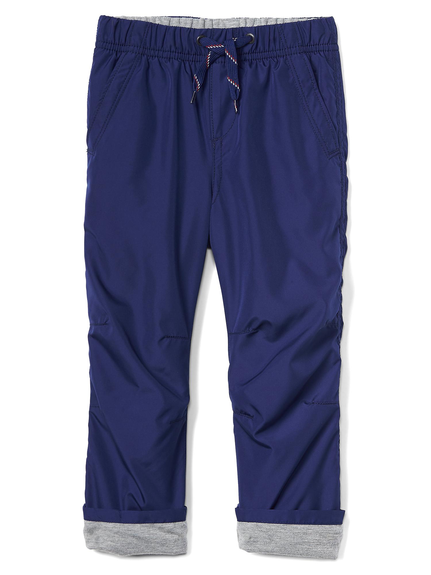 Jersey-lined pull-on pants