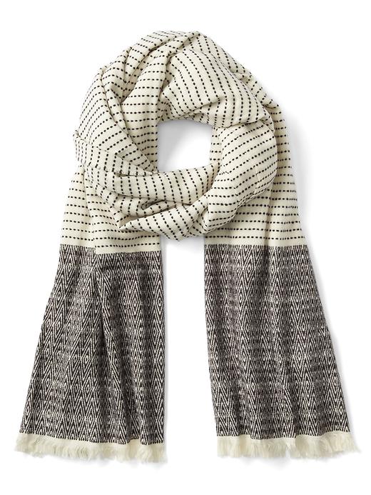 View large product image 1 of 2. Cozy textured blanket scarf