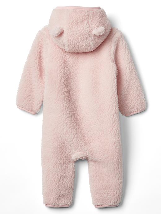 Image number 2 showing, Cozy bear zip one-piece