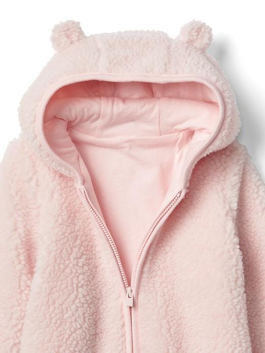 Image number 3 showing, Cozy bear zip one-piece