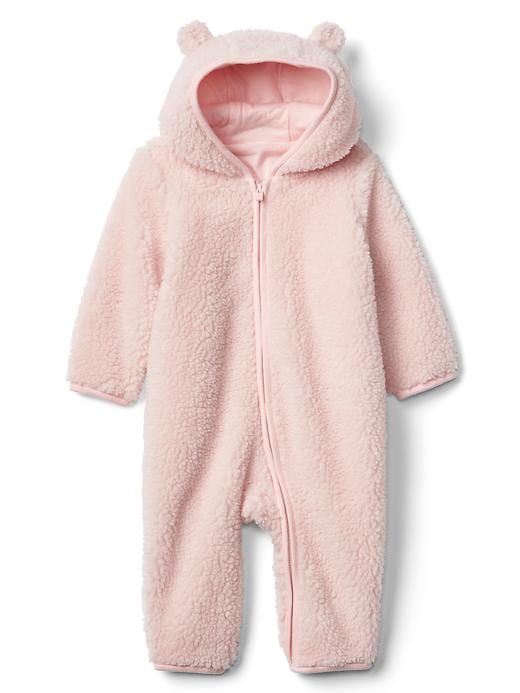 Image number 1 showing, Cozy bear zip one-piece
