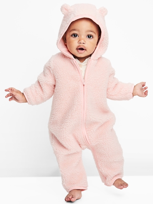 Image number 4 showing, Cozy bear zip one-piece