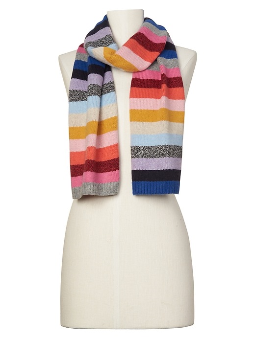 View large product image 2 of 2. Crazy stripe scarf
