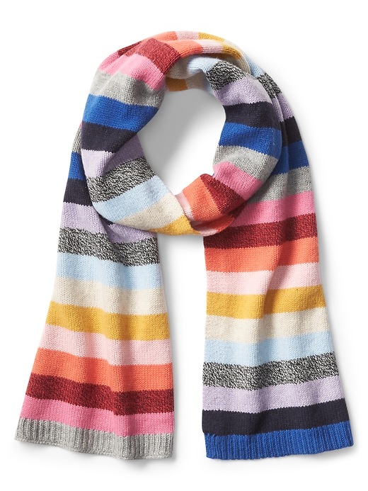 View large product image 1 of 2. Crazy stripe scarf