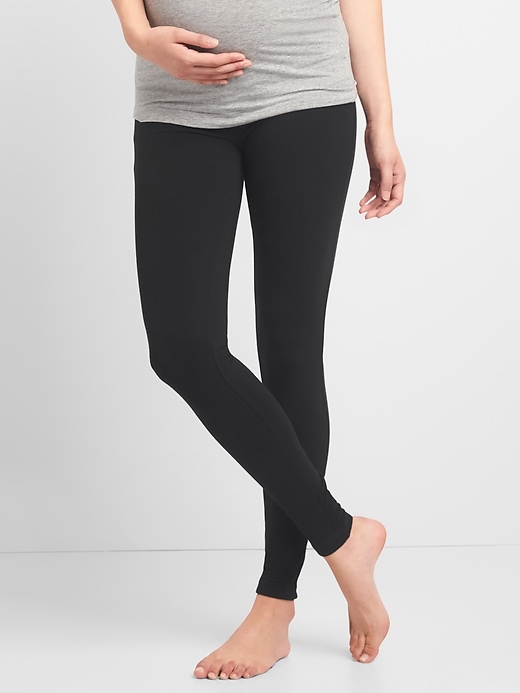 Image number 1 showing, Maternity Pure Body Low Rise Leggings
