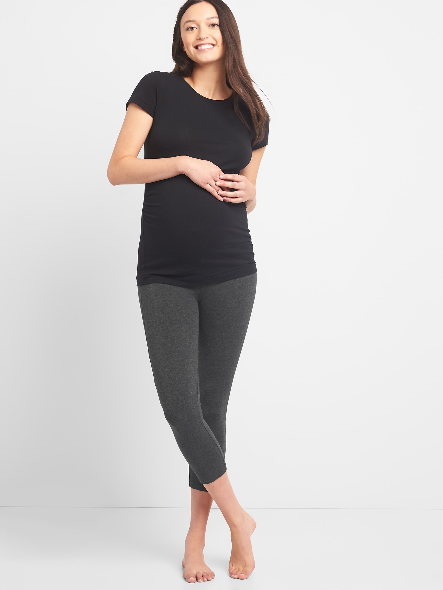 Maternity Pure Body Low Rise Capri Leggings