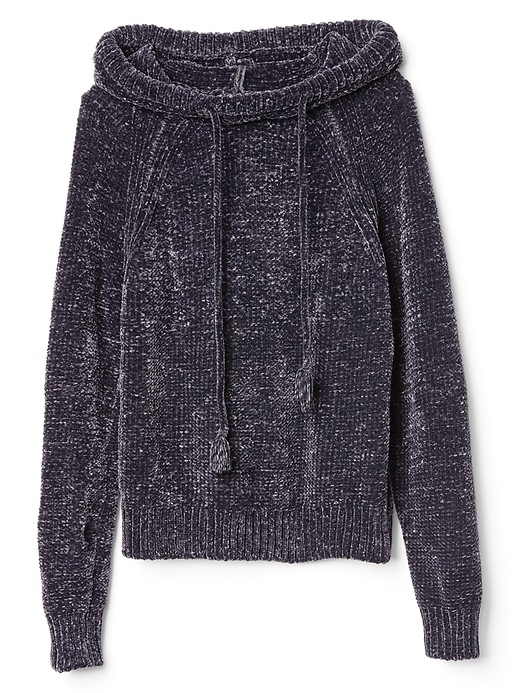 Image number 6 showing, Chenille tassel pullover hoodie