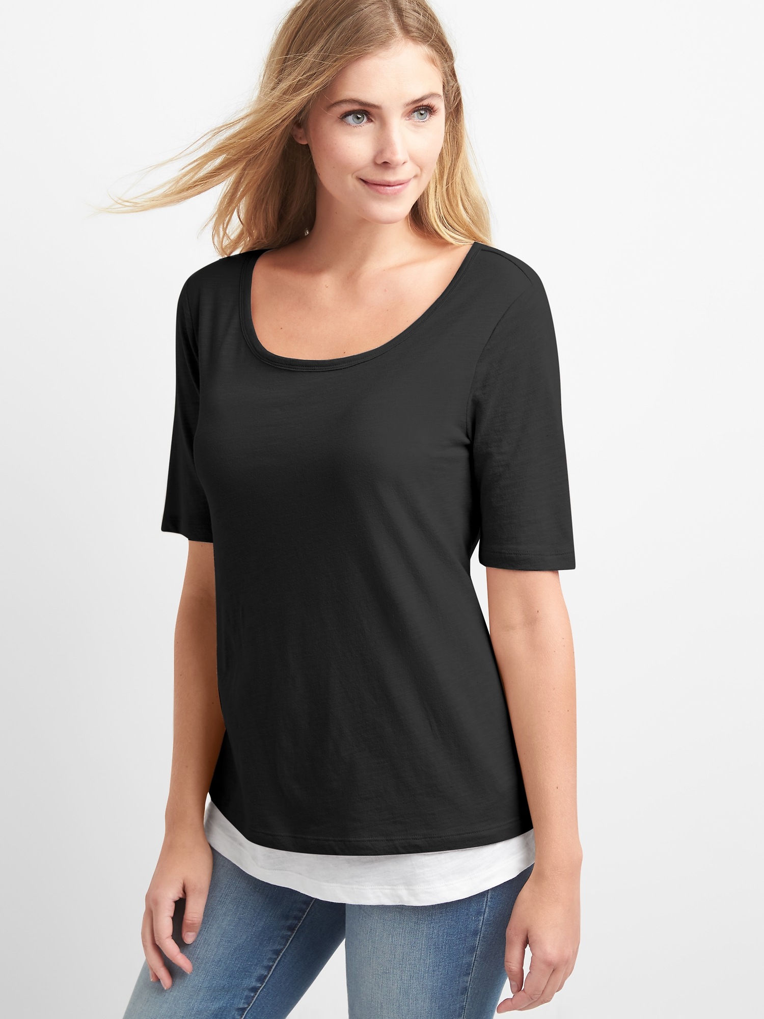 Maternity DoubleLayer Nursing TShirt Gap