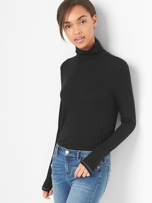 Image number 1 showing, Featherweight turtleneck
