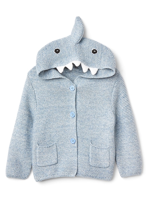 Image number 1 showing, Shark Garter Hoodie Sweater