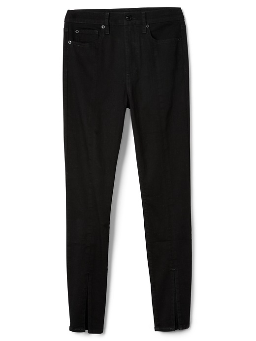 Image number 6 showing, High Rise True Skinny Ankle Jeans in Everblack
