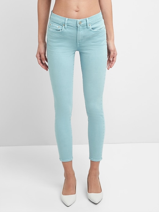 Image number 7 showing, Mid Rise True Skinny Ankle Jeans in Color