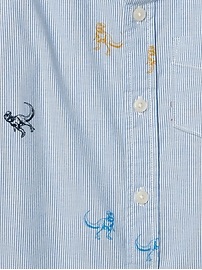 View large product image 3 of 3. Dino Button-Down Shirt