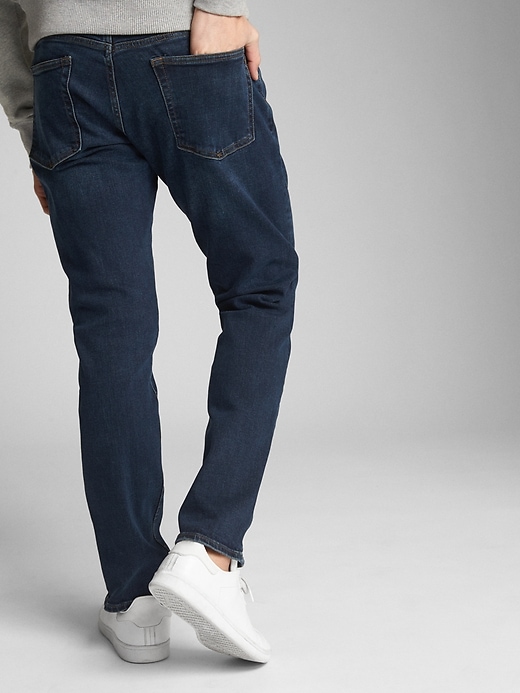L'image numéro 2 présente Jeans Washwell extensible, coupe cintrée