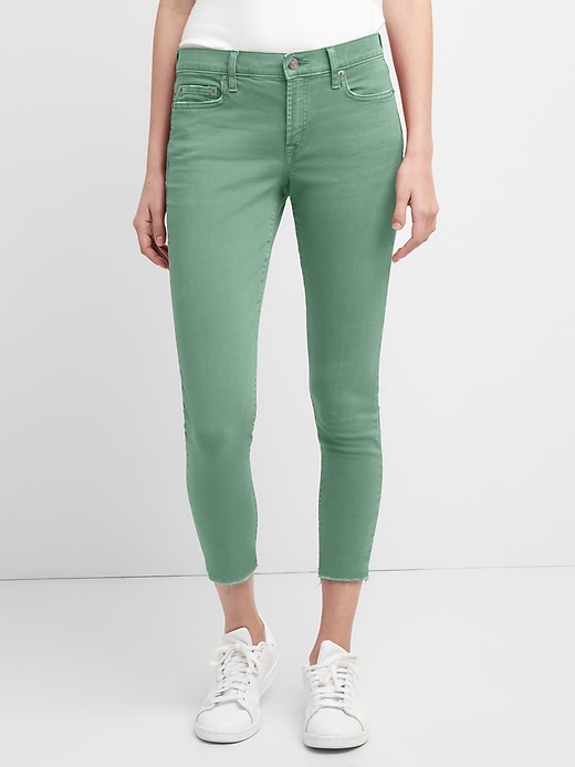 Image number 10 showing, Mid Rise True Skinny Ankle Jeans in Color