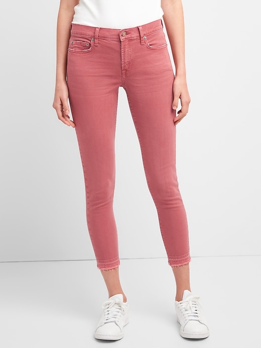 Image number 9 showing, Mid Rise True Skinny Ankle Jeans in Color