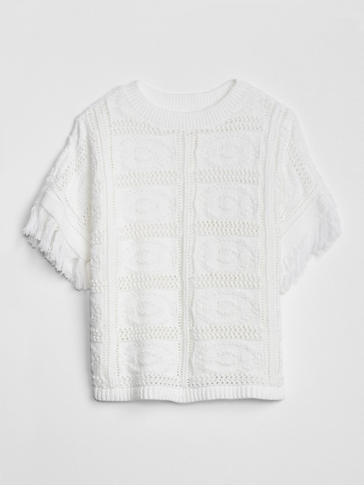 Image number 1 showing, Crochet Fringe Sweater