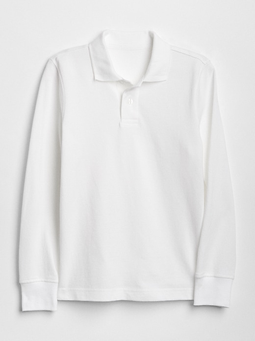 Image number 9 showing, Kids Uniform Long Sleeve Polo Shirt