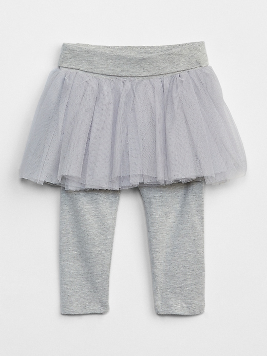 Image number 7 showing, Baby Leggings With Tulle Skirt Trim