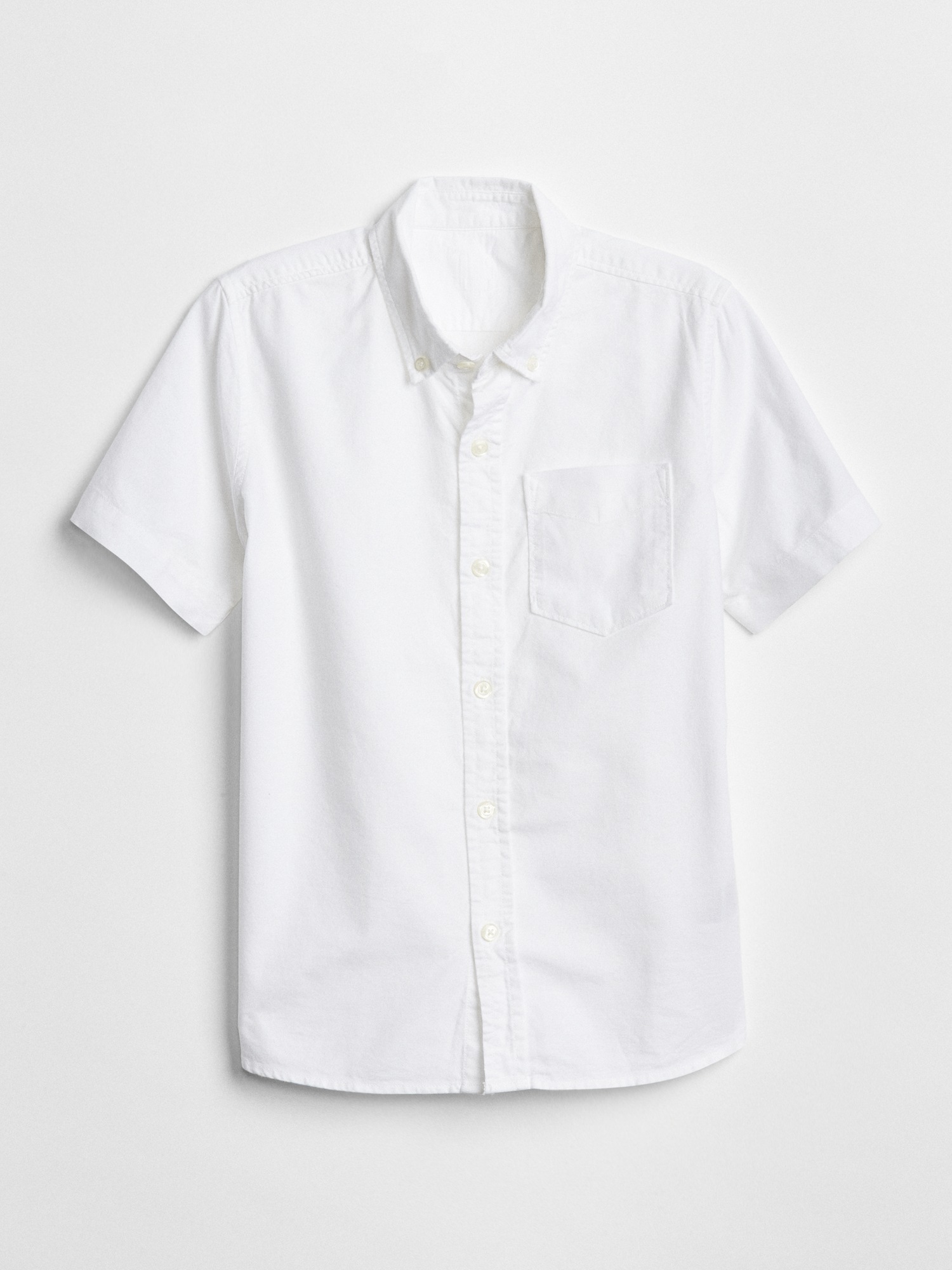 White short sleeve button down Clearance