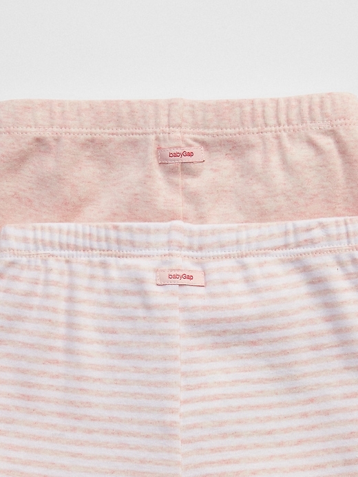 L'image numéro 2 présente Pantalon tricoté à rayures pour bébé (paquet de deux)
