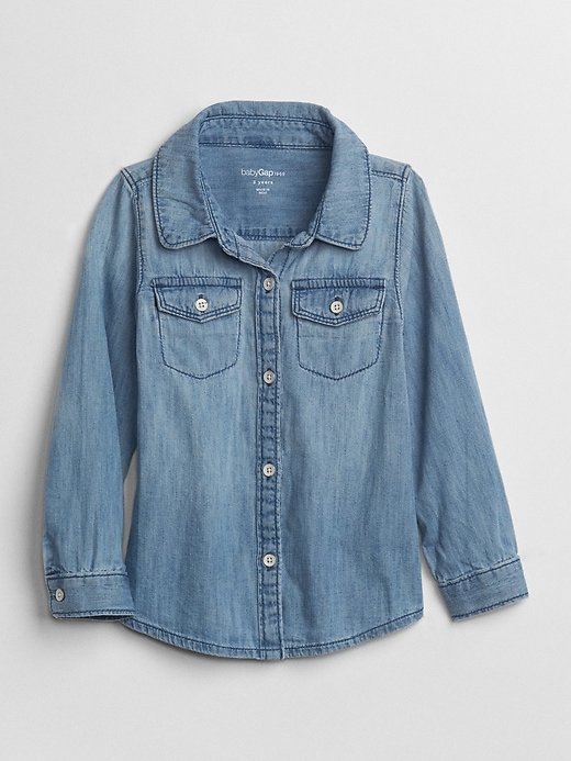 Image number 1 showing, Toddler 1969 Light Chambray Shirt