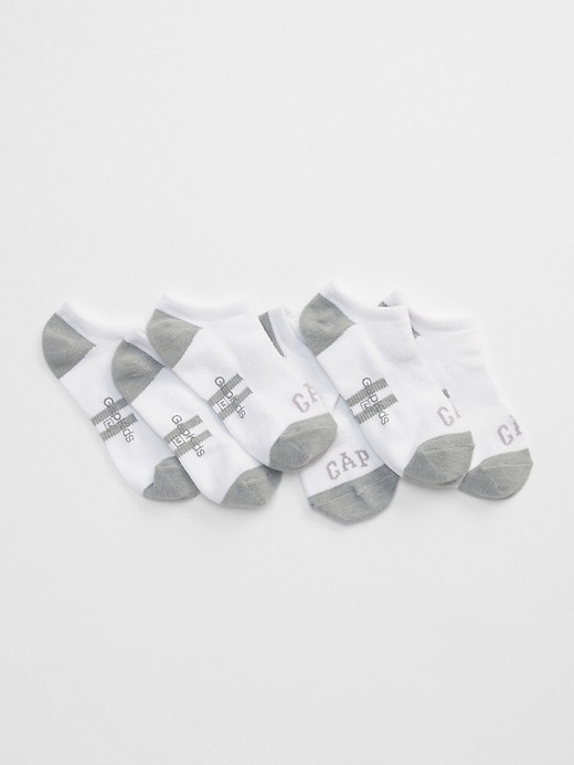 View large product image 1 of 1. Kids Gap Logo Ankle Socks (3-Pack)