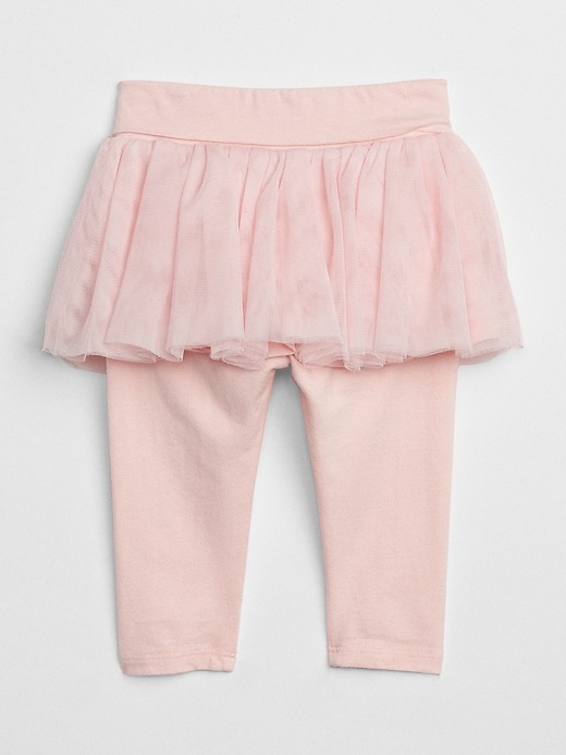 Image number 2 showing, Baby Leggings With Tulle Skirt Trim