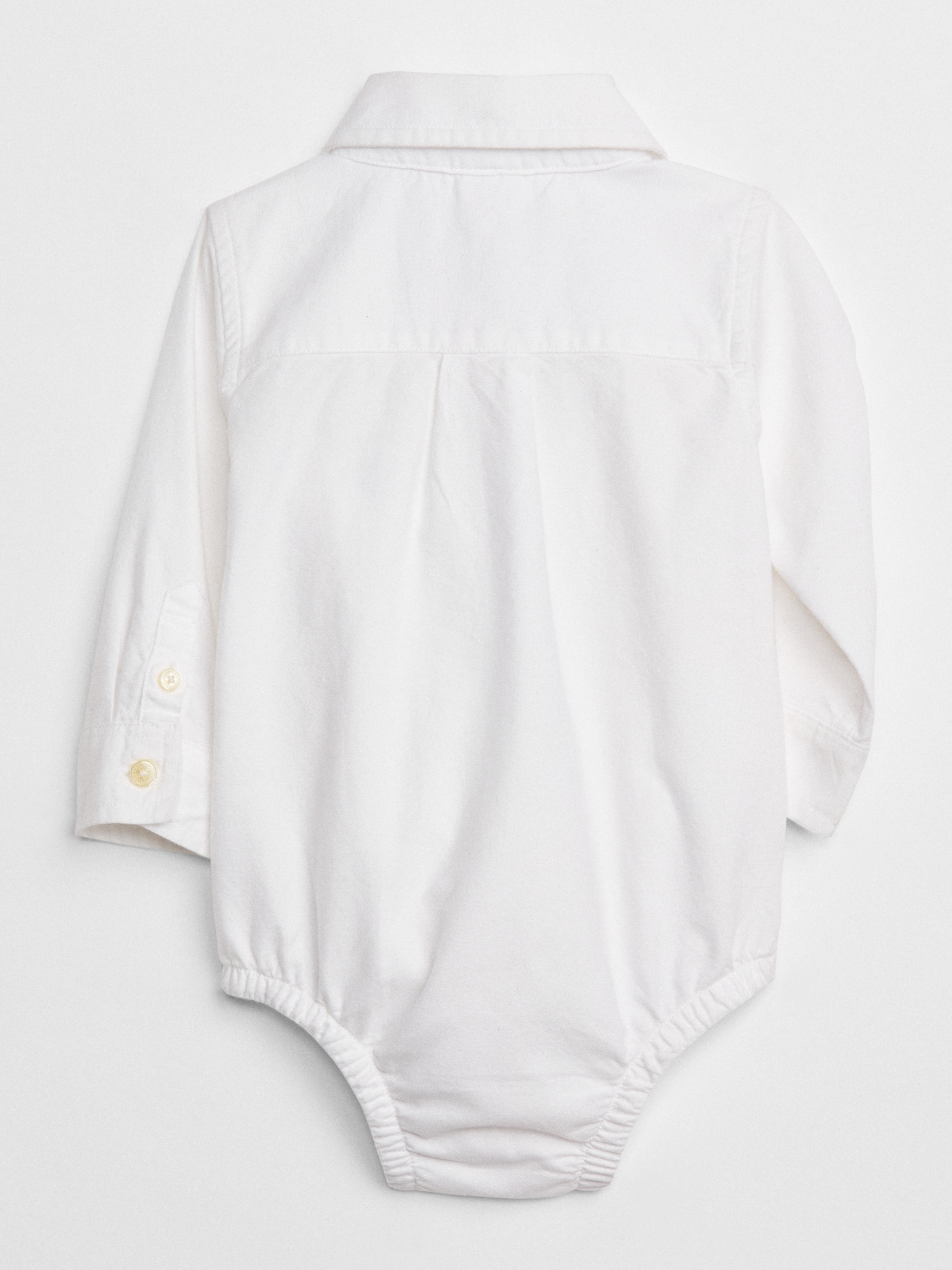 Baby Oxford ButtonUp Bodysuit Gap