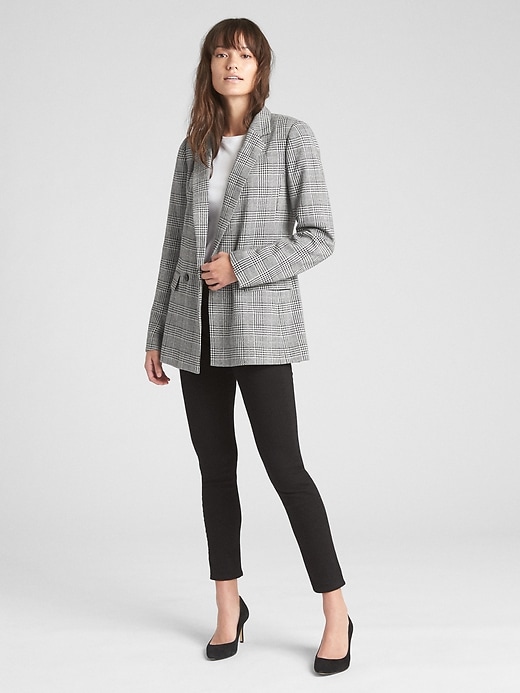 Image number 3 showing, Classic Plaid Girlfriend Blazer