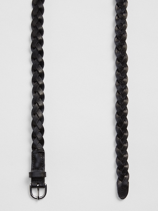 Black Skinny Braided Belt with Bronze, Silver and Brass Micro Studs – Keep  Your Pants On