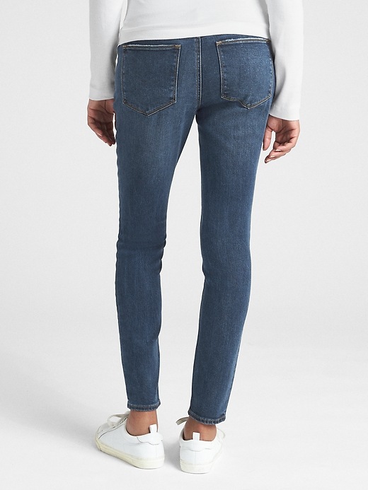 Image number 2 showing, Maternity Soft Wear Demi Panel True Skinny Jeans