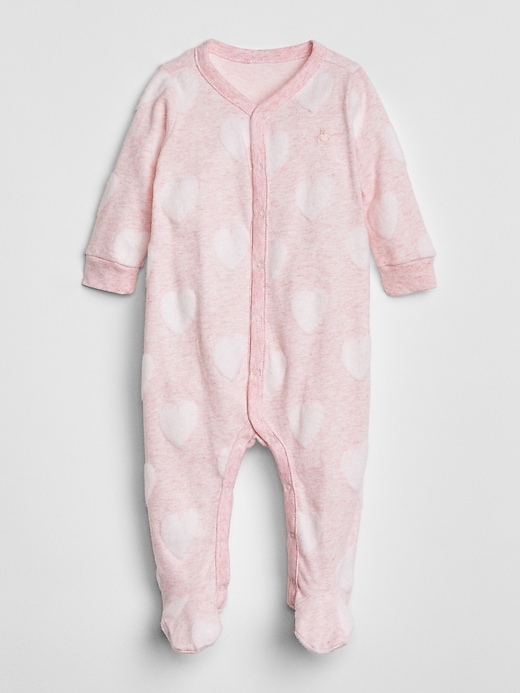 View large product image 1 of 1. Baby First Favorite Print Footed One-Piece
