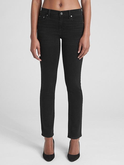 Image number 5 showing, Mid Rise Straight Jeans with Washwell&#153