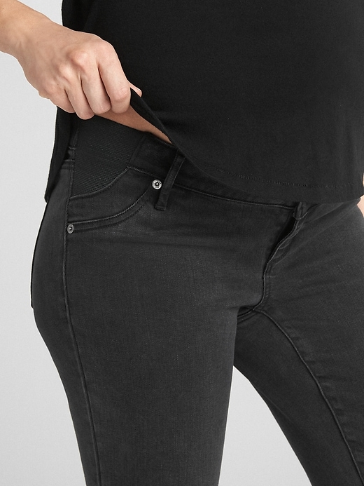 Image number 4 showing, Maternity Soft Wear Inset Panel True Skinny Jeans