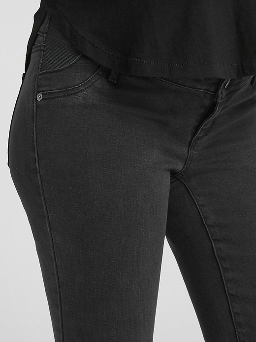 Image number 5 showing, Maternity Soft Wear Inset Panel True Skinny Jeans