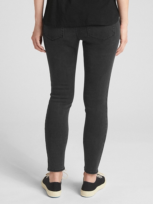 Image number 2 showing, Maternity Soft Wear Inset Panel True Skinny Jeans