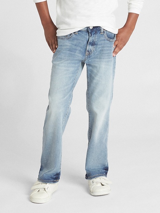 Image number 2 showing, Kids Distressed Boot Jeans with Stretch