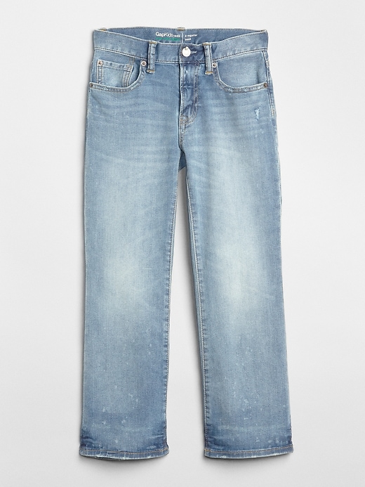 Image number 1 showing, Kids Distressed Boot Jeans with Stretch