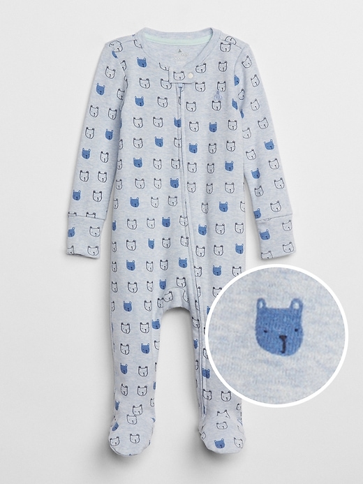 View large product image 1 of 3. Baby First Favorite Print Footed One-Piece