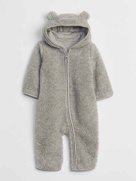 View large product image 1 of 1. Sherpa Hoodie One-Piece